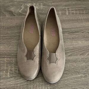 Munro Metallic Slip On Ballet Flats Shoes